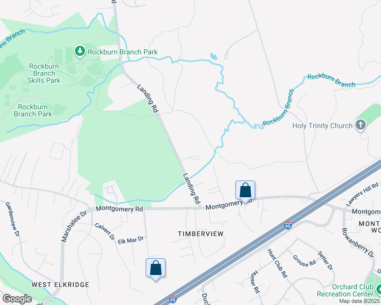 map of restaurants, bars, coffee shops, grocery stores, and more near 5683 Landing Road in Elkridge