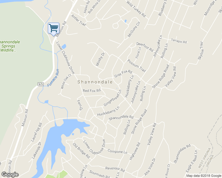 map of restaurants, bars, coffee shops, grocery stores, and more near 15 Red Fox Road in Harpers Ferry