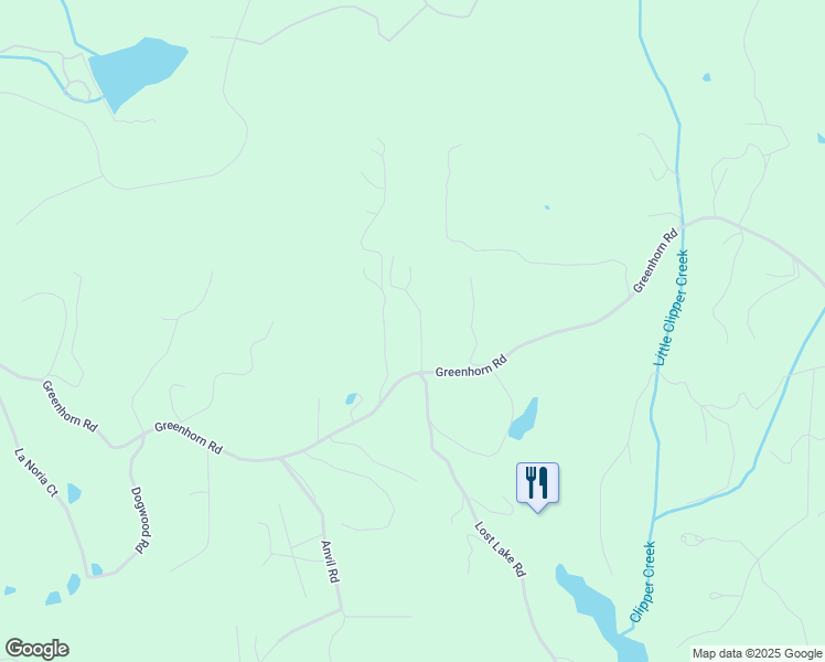 map of restaurants, bars, coffee shops, grocery stores, and more near 15102 Greenhorn Road in Grass Valley