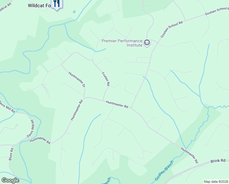 map of restaurants, bars, coffee shops, grocery stores, and more near 21905 Foxlair Rd in Gaithersburg
