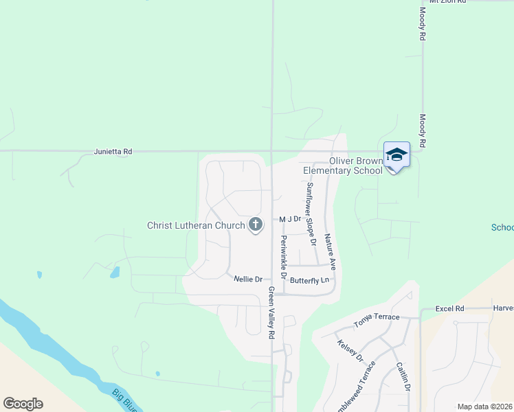 map of restaurants, bars, coffee shops, grocery stores, and more near South Kelliann Way in Manhattan