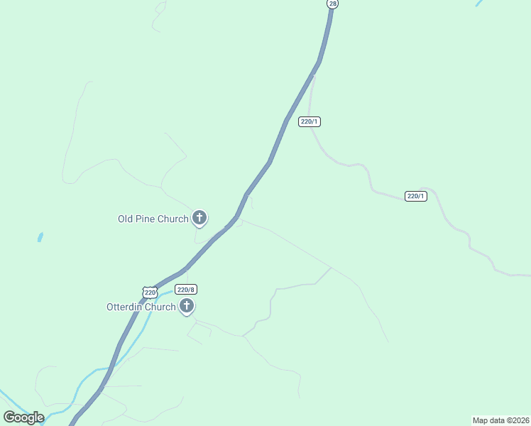 map of restaurants, bars, coffee shops, grocery stores, and more near 51 Hickory Hill Road in Purgitsville