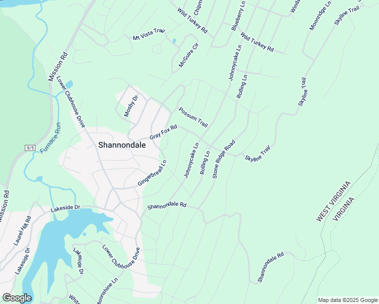 map of restaurants, bars, coffee shops, grocery stores, and more near 559 Johnnycake Lane in Harpers Ferry