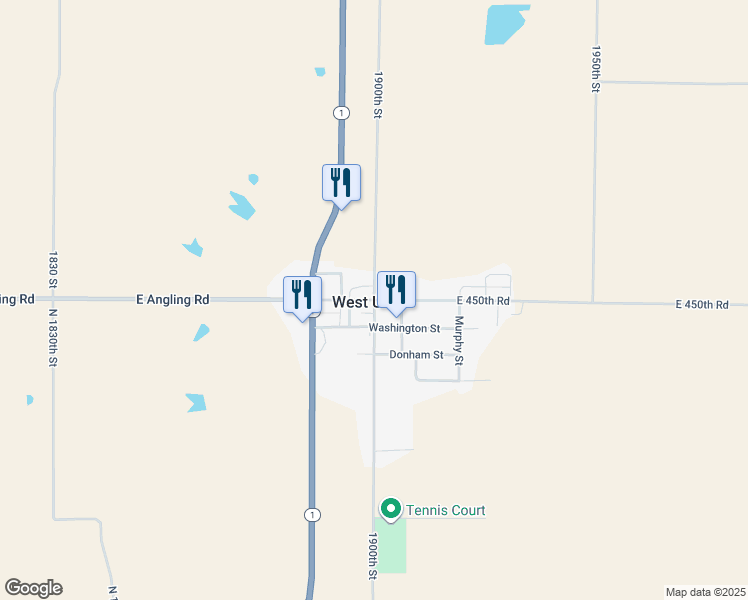 map of restaurants, bars, coffee shops, grocery stores, and more near in West Union