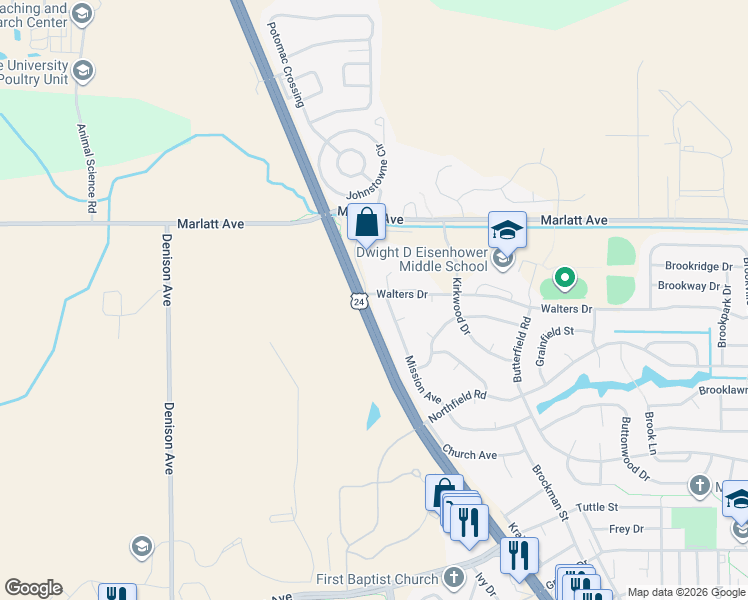 map of restaurants, bars, coffee shops, grocery stores, and more near 953 Mission Avenue in Manhattan