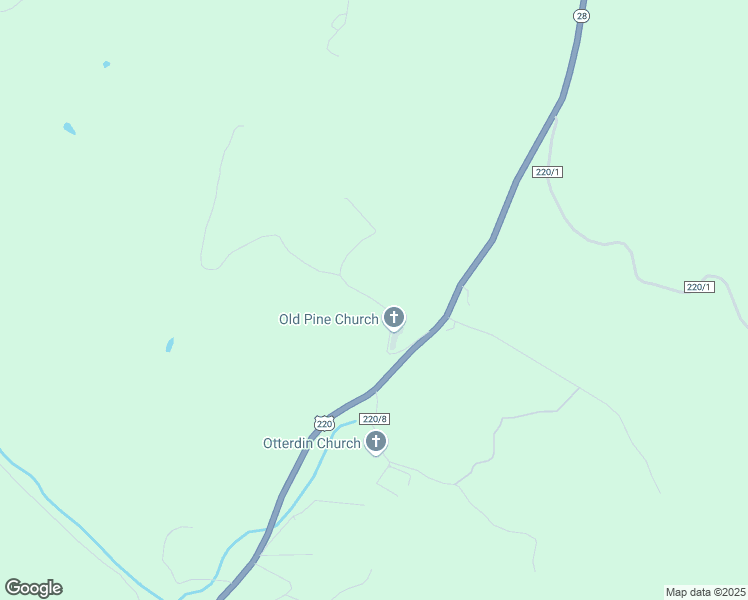 map of restaurants, bars, coffee shops, grocery stores, and more near Old Pine Church Road in Hampshire County
