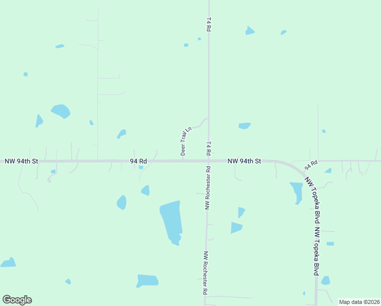 map of restaurants, bars, coffee shops, grocery stores, and more near 15532 94th Road in Topeka