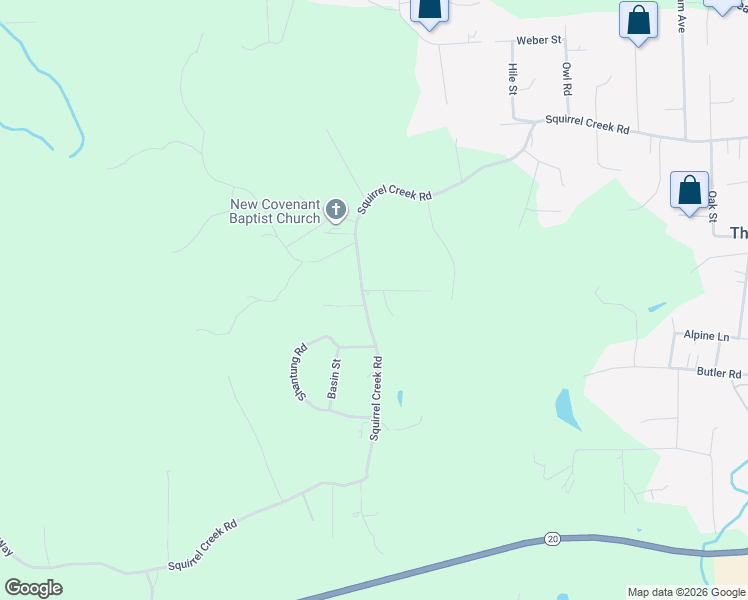 map of restaurants, bars, coffee shops, grocery stores, and more near 12759 Squirrel Creek Road in Grass Valley