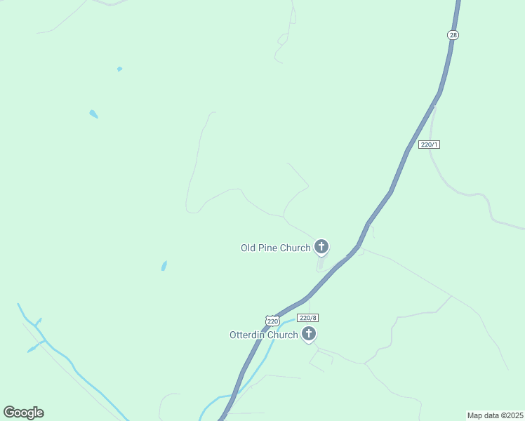 map of restaurants, bars, coffee shops, grocery stores, and more near Old Pine Church Road in Hampshire County
