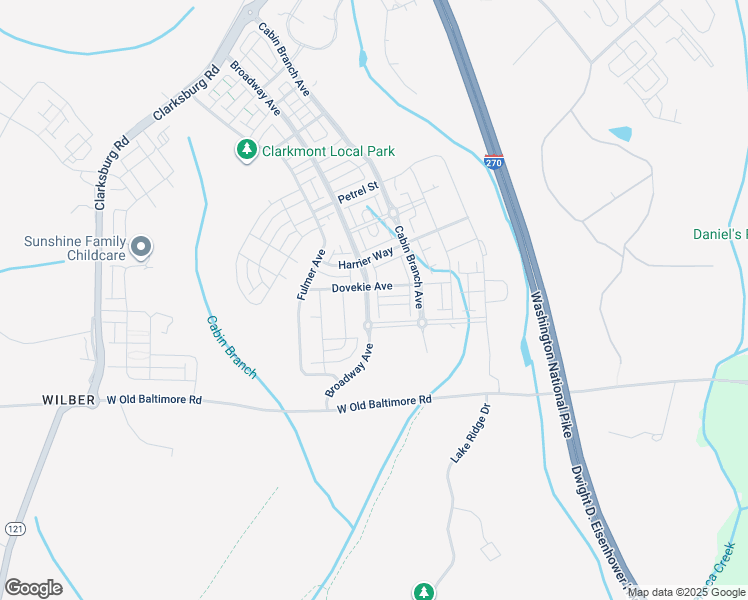 map of restaurants, bars, coffee shops, grocery stores, and more near 22031 Broadway Avenue in Clarksburg