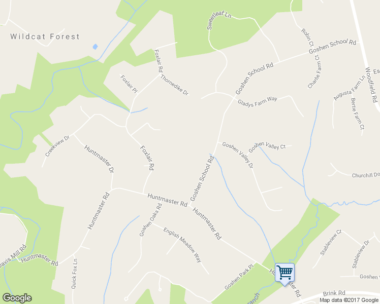 map of restaurants, bars, coffee shops, grocery stores, and more near 22004 Goshen School Road in Gaithersburg