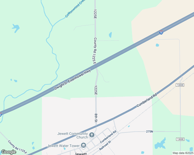 map of restaurants, bars, coffee shops, grocery stores, and more near 320 County Road 1225 East in Jewett