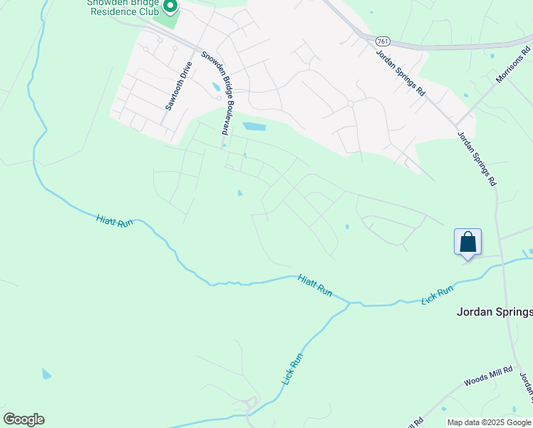 map of restaurants, bars, coffee shops, grocery stores, and more near Batik Way in Frederick County