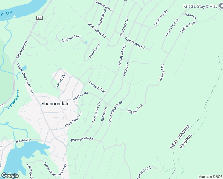 map of restaurants, bars, coffee shops, grocery stores, and more near 738 Johnnycake Lane in Harpers Ferry