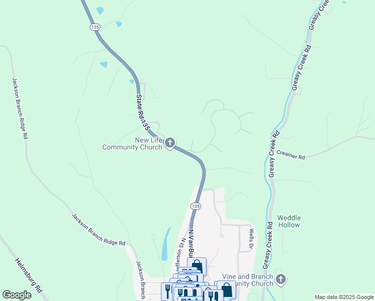map of restaurants, bars, coffee shops, grocery stores, and more near 105 Pine Hills Drive in Nashville