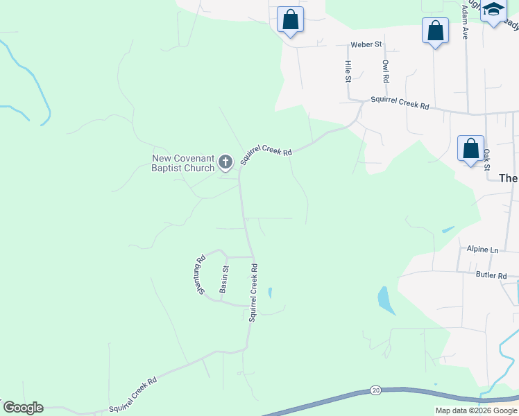 map of restaurants, bars, coffee shops, grocery stores, and more near 12759 Squirrel Creek Road in Grass Valley