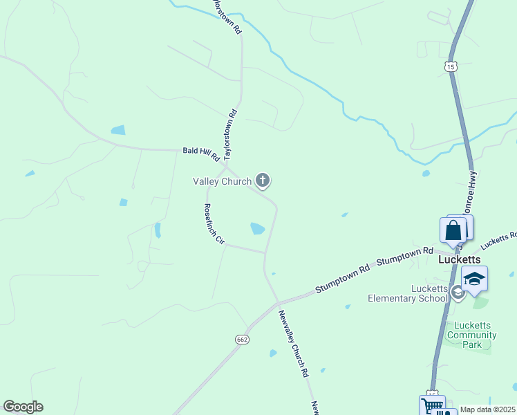map of restaurants, bars, coffee shops, grocery stores, and more near 14347 Newvalley Church Rd in Leesburg