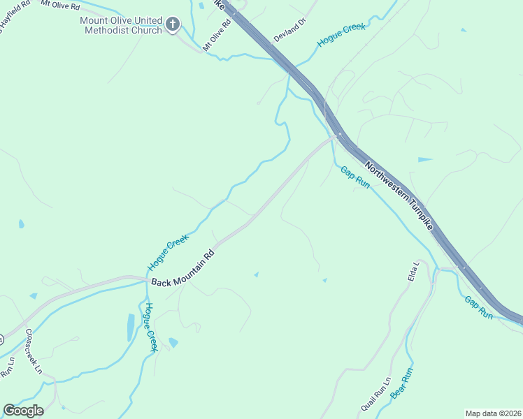 map of restaurants, bars, coffee shops, grocery stores, and more near 375 Back Mountain Road in Winchester