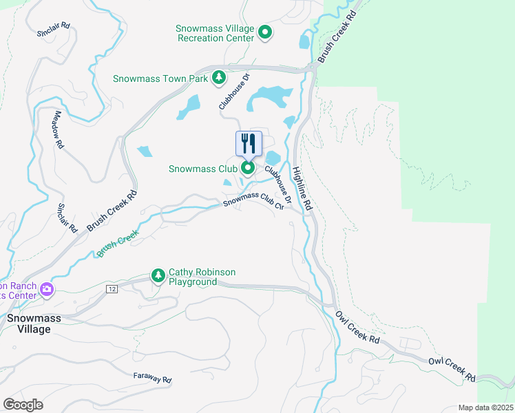 map of restaurants, bars, coffee shops, grocery stores, and more near in Snowmass Village