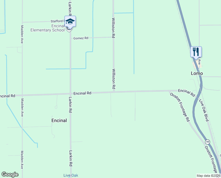 map of restaurants, bars, coffee shops, grocery stores, and more near 6020 Williston Road in Live Oak