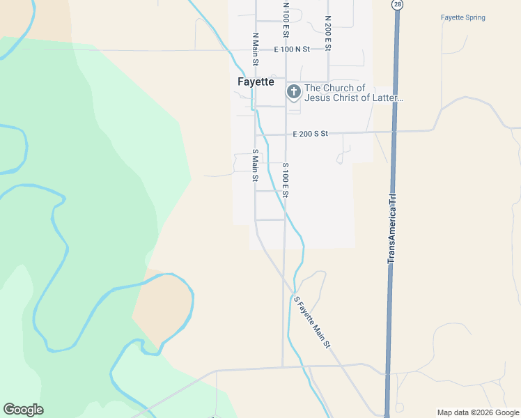 map of restaurants, bars, coffee shops, grocery stores, and more near 475 South Main Street in Fayette
