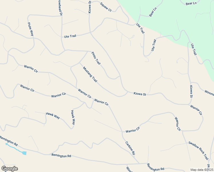 map of restaurants, bars, coffee shops, grocery stores, and more near 173 Mustang Trail in Jefferson