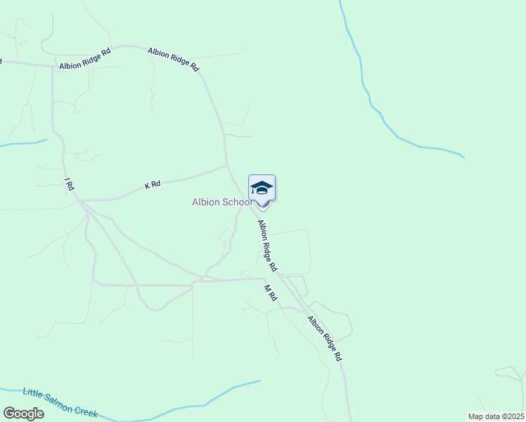 map of restaurants, bars, coffee shops, grocery stores, and more near 30400 Albion Ridge Road in Albion