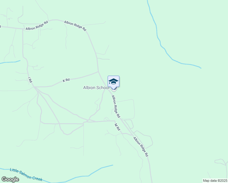 map of restaurants, bars, coffee shops, grocery stores, and more near 30400 Albion Ridge Road in Albion