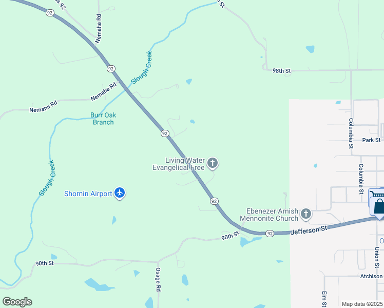 map of restaurants, bars, coffee shops, grocery stores, and more near in Oskaloosa