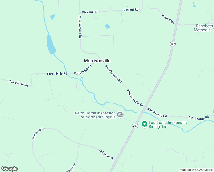 map of restaurants, bars, coffee shops, grocery stores, and more near 38665 Morrisonville Rd in Lovettsville