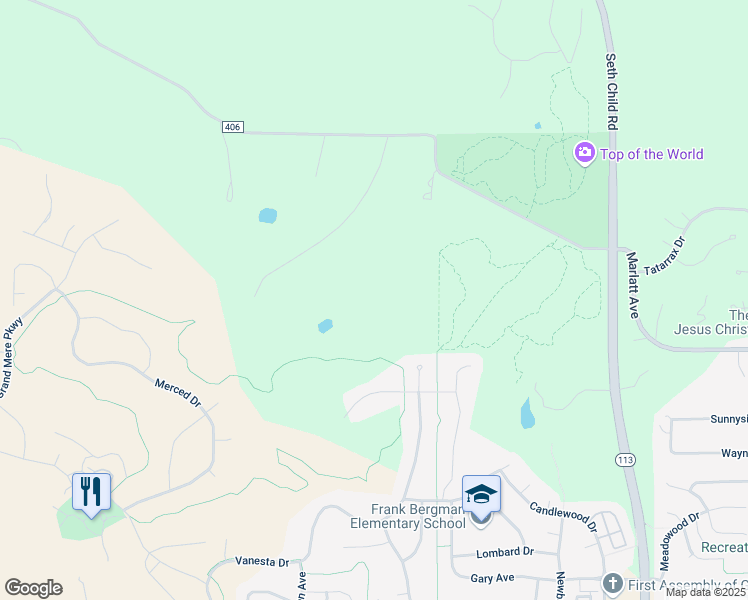 map of restaurants, bars, coffee shops, grocery stores, and more near 3010 Prairie Star Drive in Manhattan