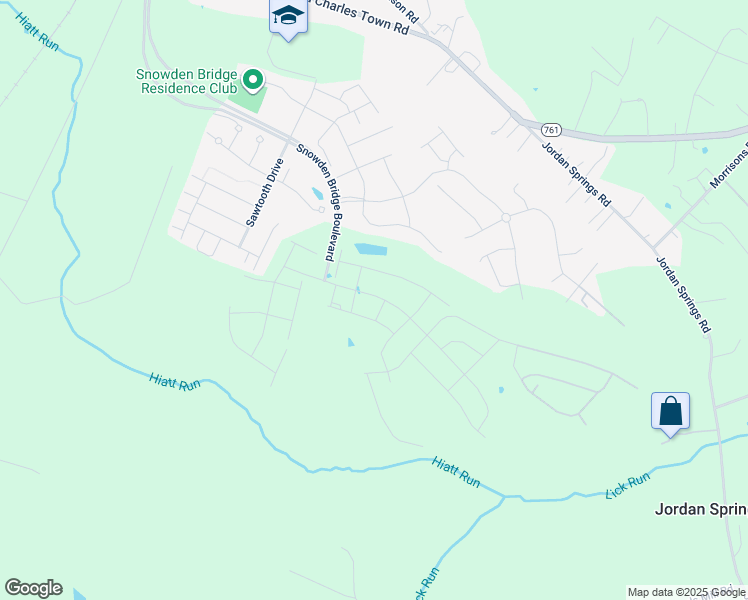 map of restaurants, bars, coffee shops, grocery stores, and more near 214 Parkland Drive in Stephenson