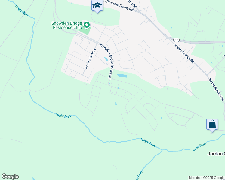 map of restaurants, bars, coffee shops, grocery stores, and more near 108 Santa Fe Court in Stephenson