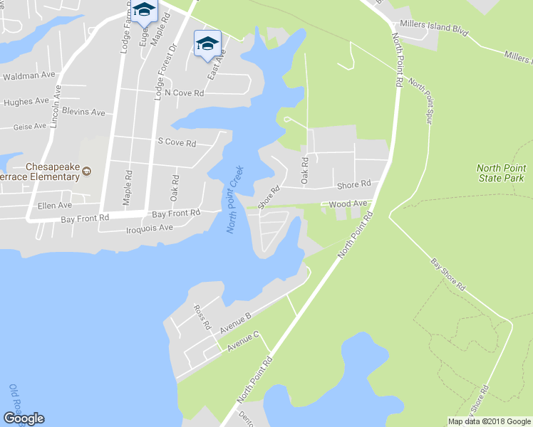 map of restaurants, bars, coffee shops, grocery stores, and more near 6 Thomas Lane in Edgemere