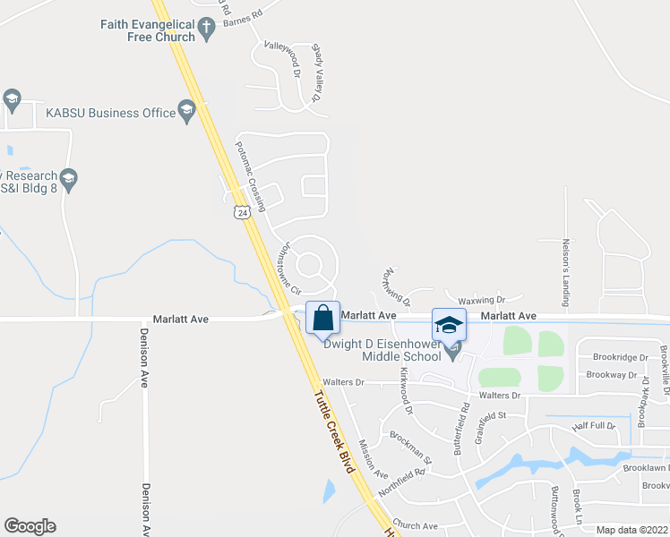 map of restaurants, bars, coffee shops, grocery stores, and more near 47 Johnstowne Circle in Manhattan