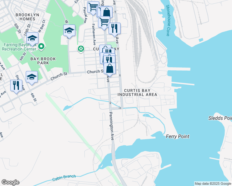 map of restaurants, bars, coffee shops, grocery stores, and more near 1622 Benhill Avenue in Baltimore