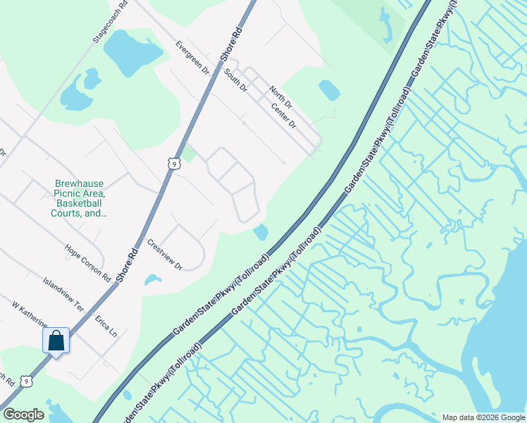 map of restaurants, bars, coffee shops, grocery stores, and more near 1731 U.S. 9 in Ocean View