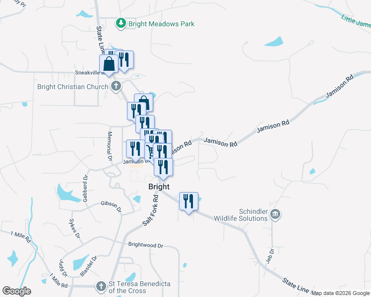 map of restaurants, bars, coffee shops, grocery stores, and more near 1818 Sonoma Lane in West Harrison