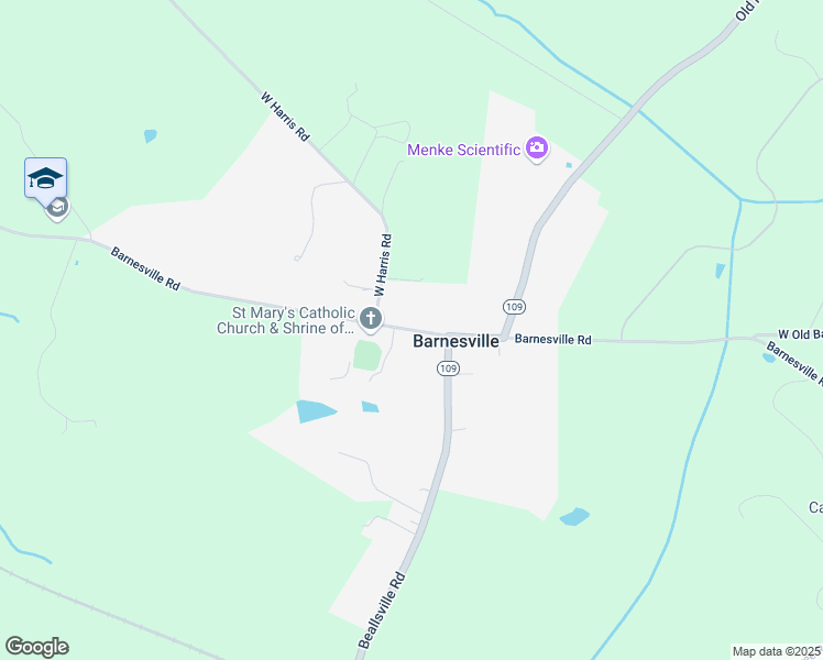map of restaurants, bars, coffee shops, grocery stores, and more near Barnesville Road in Montgomery County