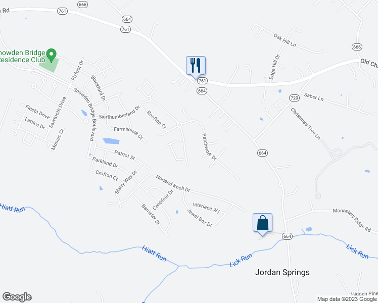 map of restaurants, bars, coffee shops, grocery stores, and more near 261 Northumberland Drive in Stephenson