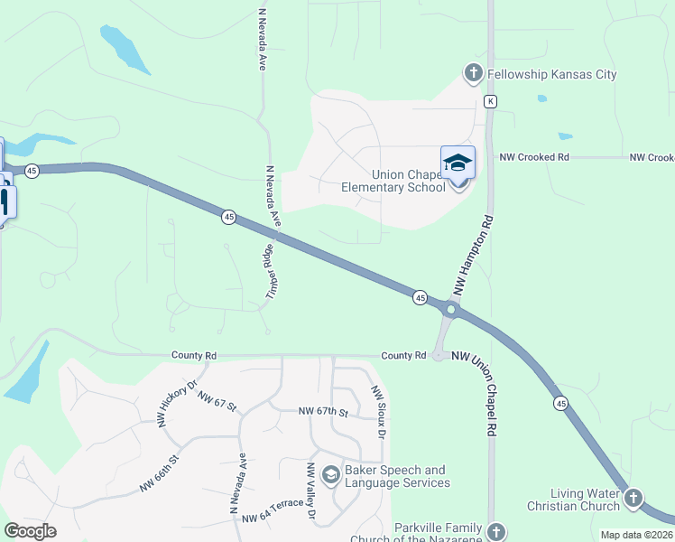 map of restaurants, bars, coffee shops, grocery stores, and more near 14625 Tom Watson Parkway in Kansas City