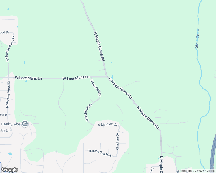map of restaurants, bars, coffee shops, grocery stores, and more near 4879-4999 North Maple Grove Road in Bloomington