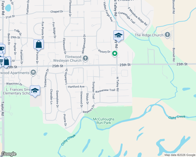 map of restaurants, bars, coffee shops, grocery stores, and more near 5801 Madison Court in Columbus