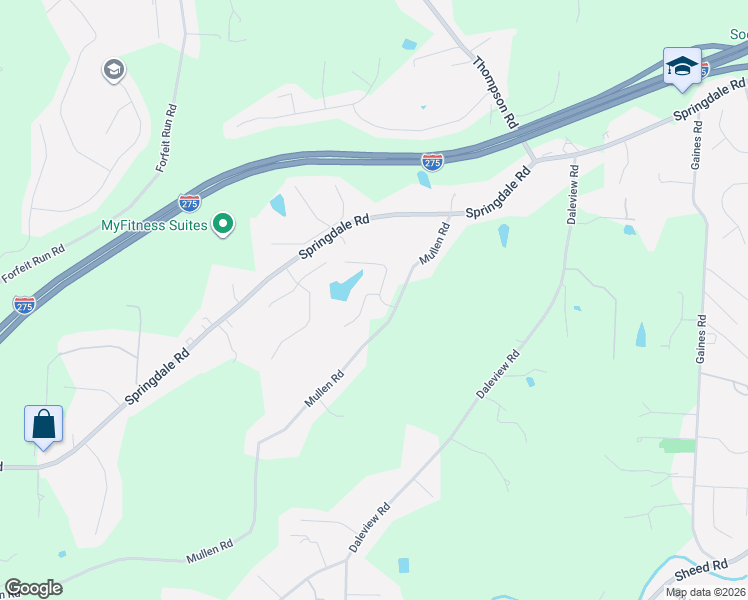 map of restaurants, bars, coffee shops, grocery stores, and more near 3925 Waldons Pond Drive in Cincinnati