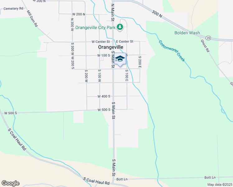 map of restaurants, bars, coffee shops, grocery stores, and more near 375 South Main Street in Orangeville