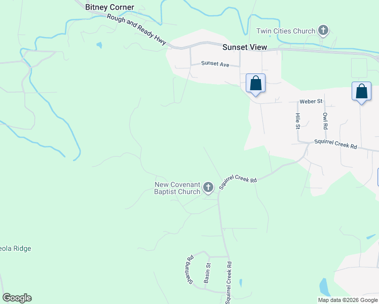 map of restaurants, bars, coffee shops, grocery stores, and more near 10182 Old Oak Trail in Grass Valley