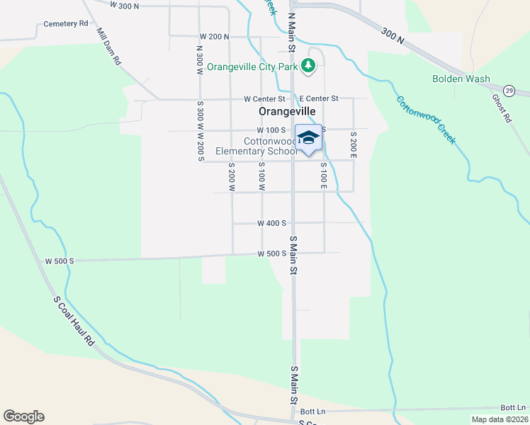 map of restaurants, bars, coffee shops, grocery stores, and more near 370 South 100 West in Orangeville