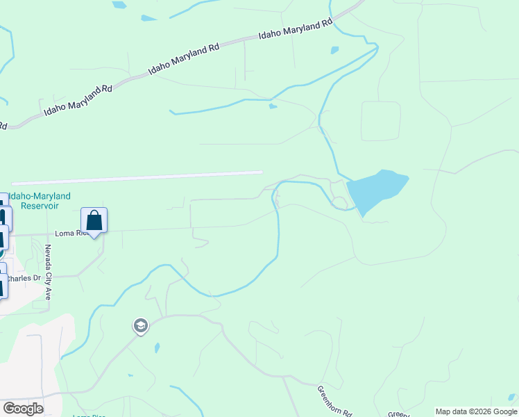 map of restaurants, bars, coffee shops, grocery stores, and more near 13439 Loma Rica Drive in Grass Valley