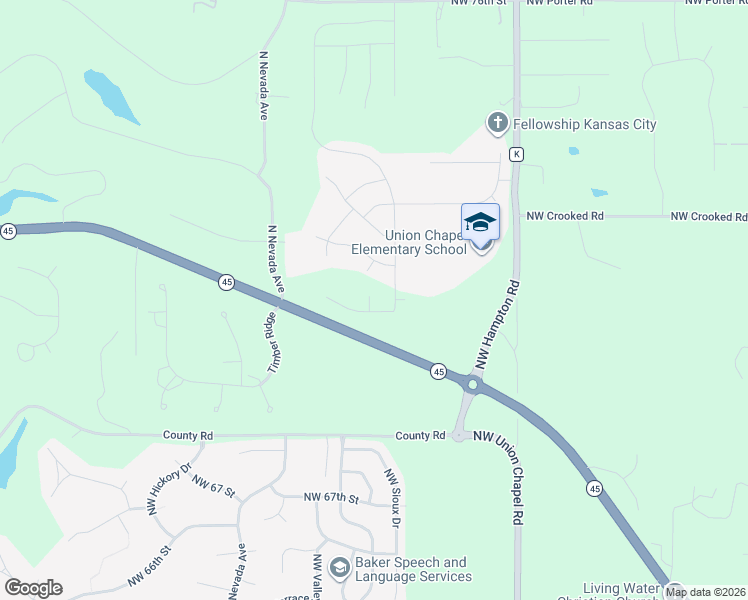 map of restaurants, bars, coffee shops, grocery stores, and more near 14625 Tom Watson Parkway in Kansas City