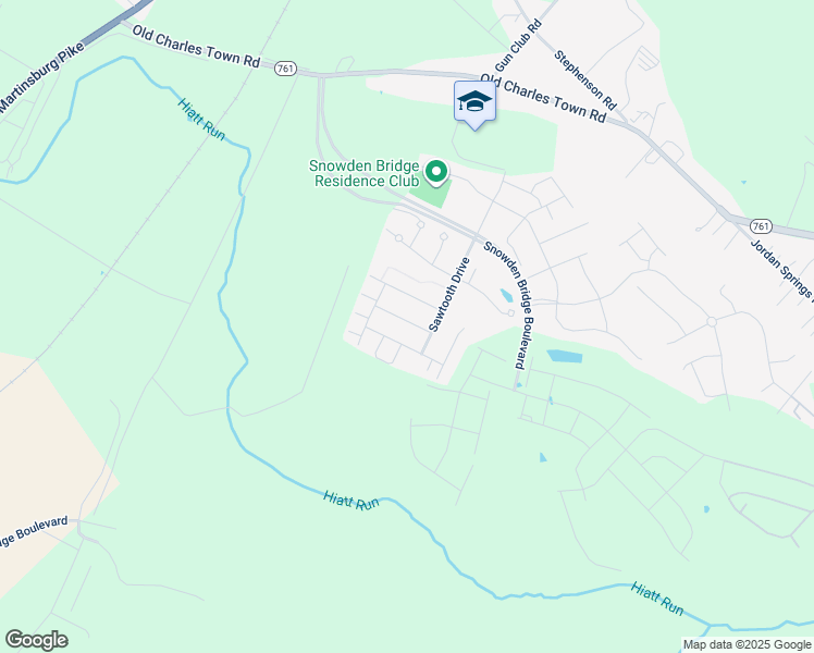 map of restaurants, bars, coffee shops, grocery stores, and more near 109 Lattice Drive in Stephenson